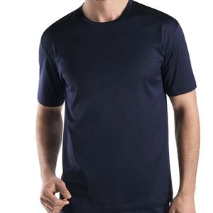 NEW Hanro Men's Cotton Sporty T-shirt - Midnight Navy - Size XL